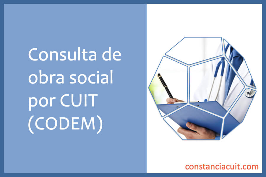 Consulta de obra social por CUIT (CODEM)