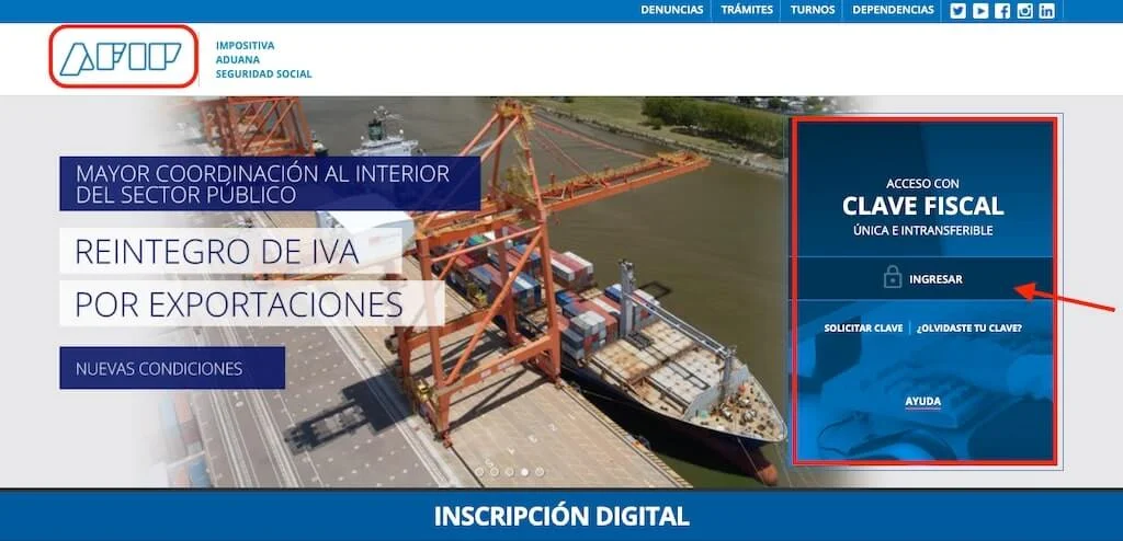 Como generar el VEP de terceros paso 1